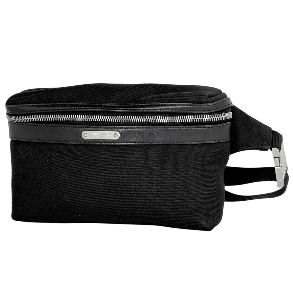 Yves Saint Laurent Saint Laurent Paris City Body Bag/Waist Bag, Canvas, Black...
